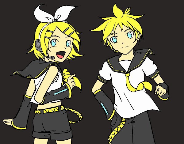 Rin y Len Kagamine Vocaloid