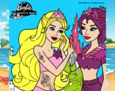 Barbie se despiede de la reina sirena