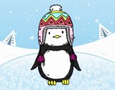 Bebé pingüino con gorrito