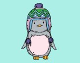 Bebé pingüino con gorrito