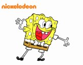 Bob Esponja saludando