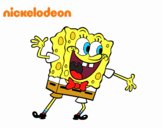 Bob Esponja saludando