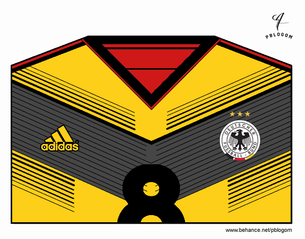 Camiseta del mundial de fútbol 2014 de Alemania