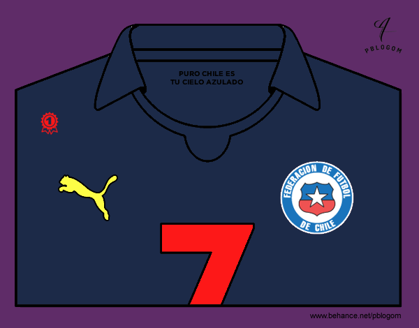 Camiseta del mundial de fútbol 2014 de Chile