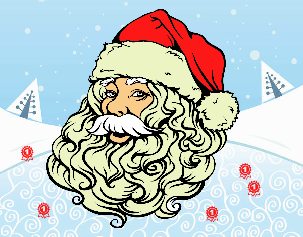 Cara de Santa Claus para Navidad