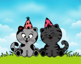 Gatos de cumpleaños