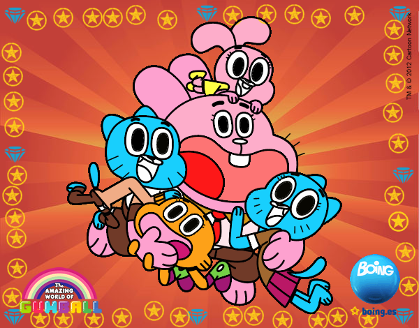 Gumball y amigos contentos