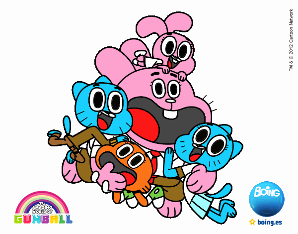 Gumball y amigos contentos