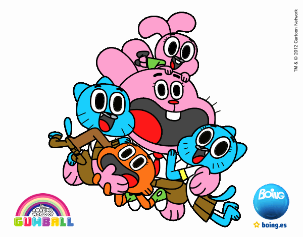 Gumball y amigos contentos