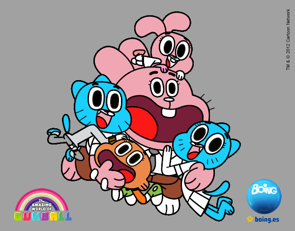 Gumball y amigos contentos