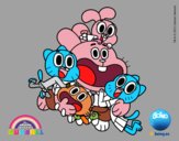 Gumball y amigos contentos