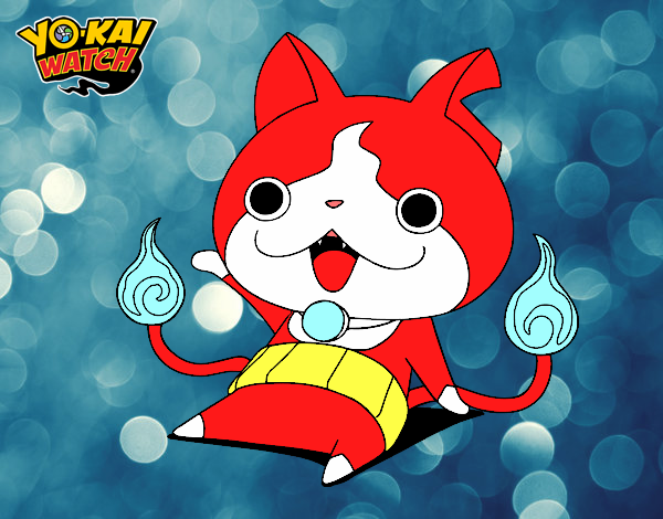 Jibanyan saludando