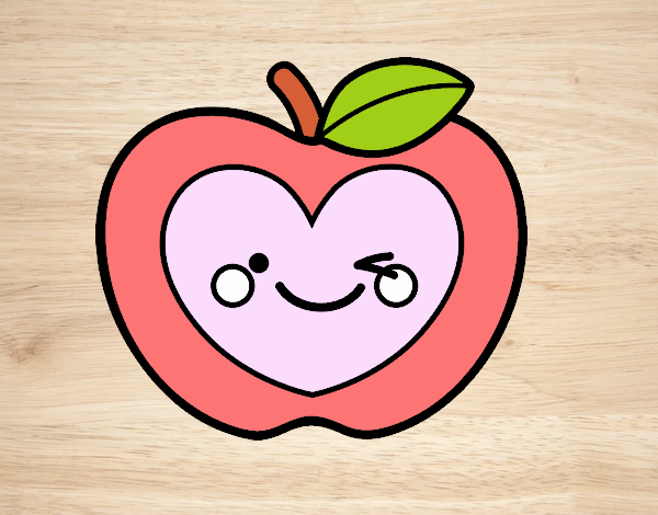 Manzana corazón