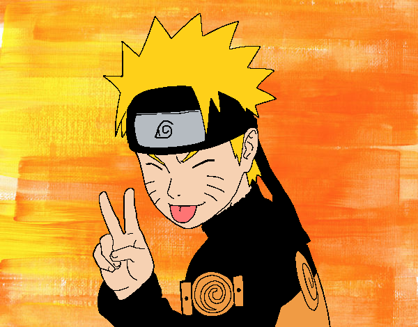 Naruto sacando lengua