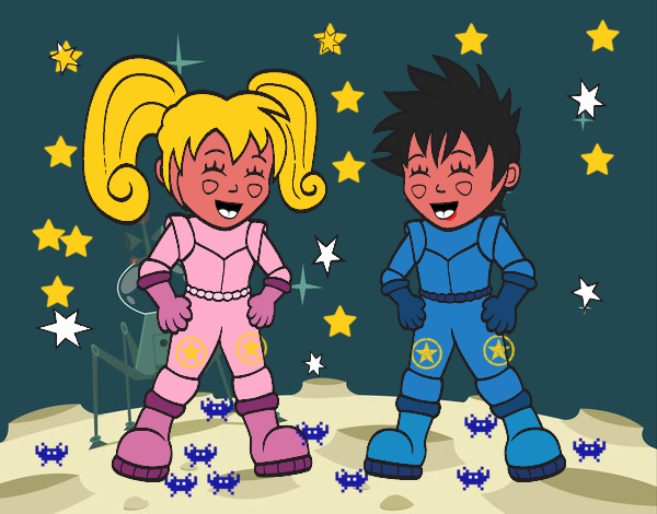 Niños astronautas