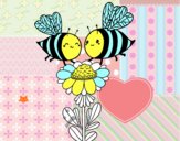 Pareja de abejas