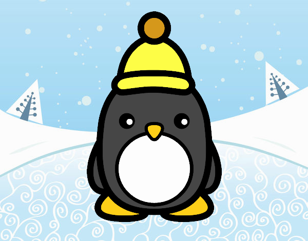 Pingüino navideño