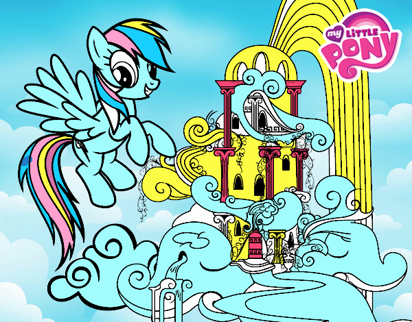 Rainbow Dash en su palacio