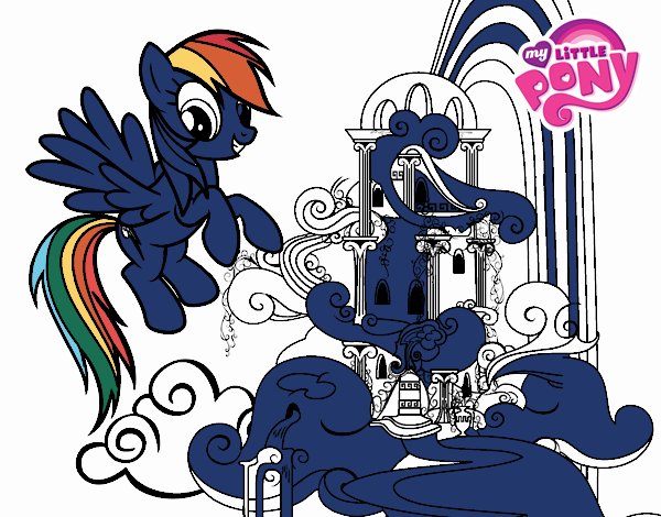 Rainbow Dash en su palacio