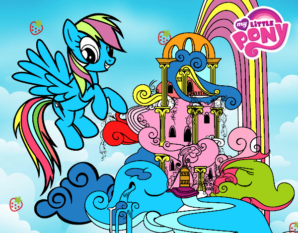 Rainbow Dash en su palacio