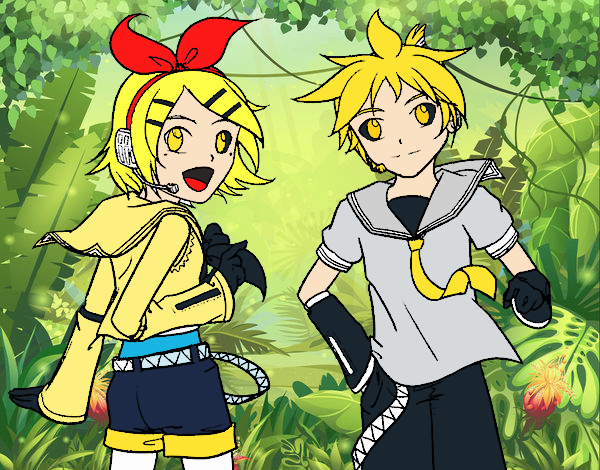 Rin y Len Kagamine Vocaloid