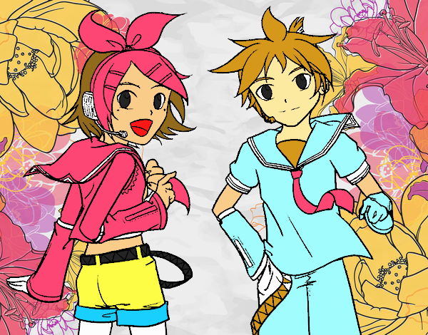 Rin y Len Kagamine Vocaloid