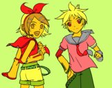 Rin y Len Kagamine Vocaloid