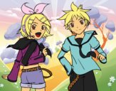 Rin y Len Kagamine Vocaloid