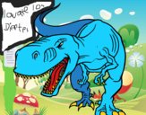 Tiranosaurio Rex enfadado