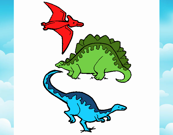 Tres clases de dinosaurios