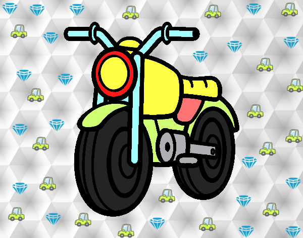 dibujo de una moto