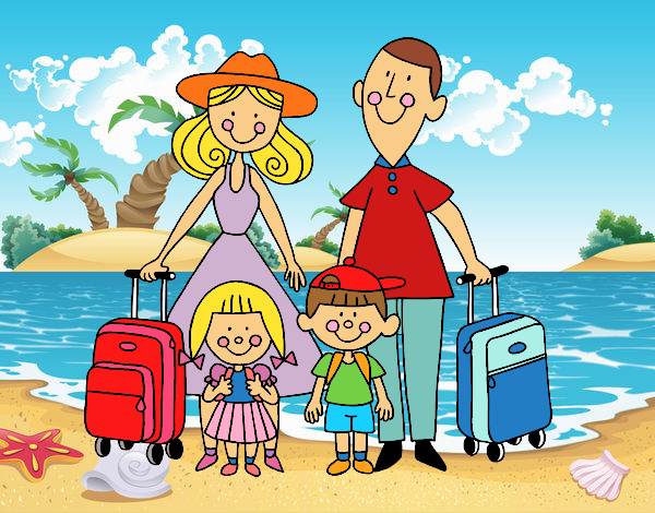 Una familia de vacaciones