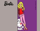 Barbie con cazadora de cuadros