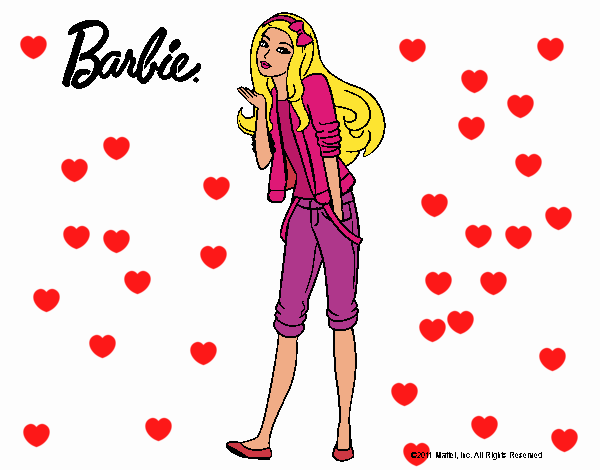 Barbie con look casual