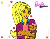 Barbie con su linda gatita