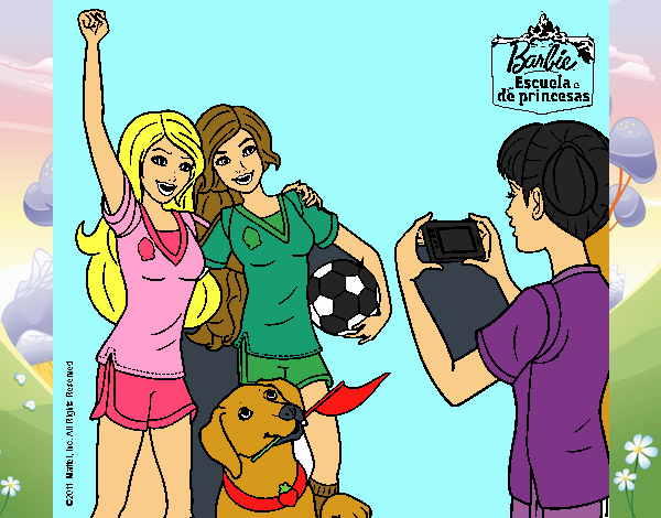 dibujo de danna y les presento a barbie y sus amigas