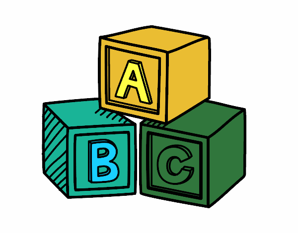 cubos educativos abc letras del abecedario