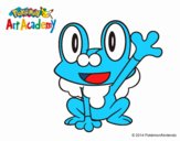 Froakie saludando