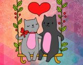 Gatitos enamorados