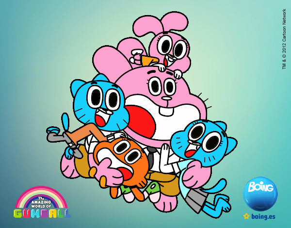 Gumball y amigos contentos