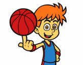 Jugador de baloncesto junior