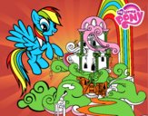 Rainbow Dash en su palacio