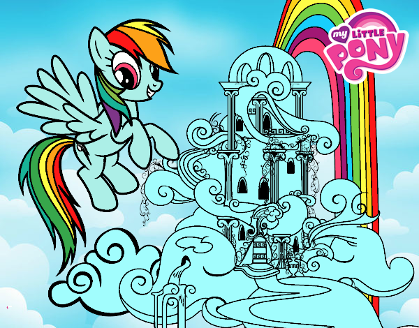 Rainbow Dash en su palacio