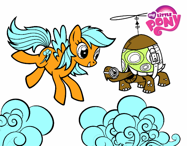 Rainbow Dash y la tortuga tanque