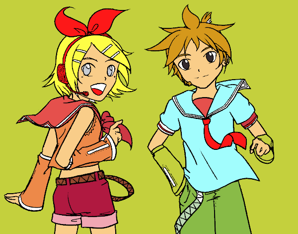 Rin y Len Kagamine Vocaloid