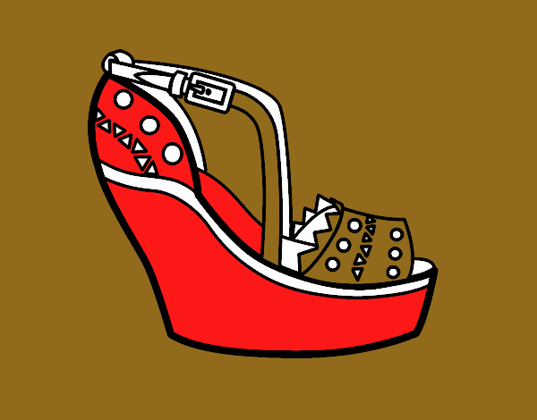 Zapato con cuña