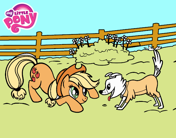 Applejack y Winona