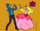 Barbie bailando con un amigo