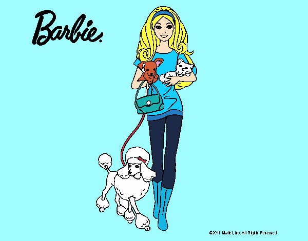 Barbie con sus mascotas