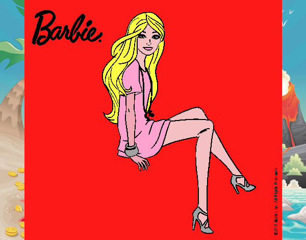 Barbie sentada